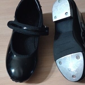 Stelle Black Tap Dance Shoes for Kids Girl 8m